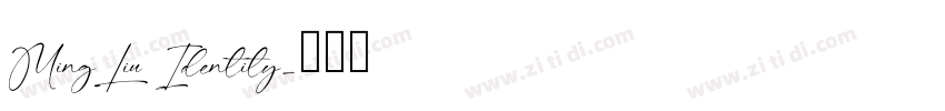 MingLiu Identity字体转换
